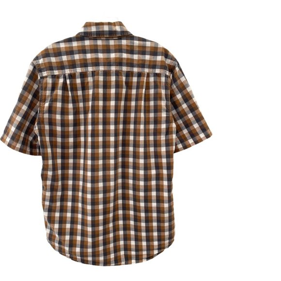 Carhartt Relaxed Fit Short Sleeve Plaid Shirt Sz S - Picture 2 of 9